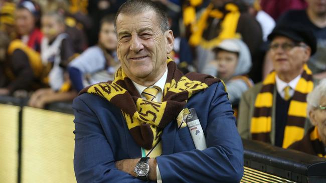 AFL Round 4. 15/04/2018. Hawthorn v Melbourne at the MCG. Hawthorn president Jeff Kennett after todays win   . Pic: Michael Klein