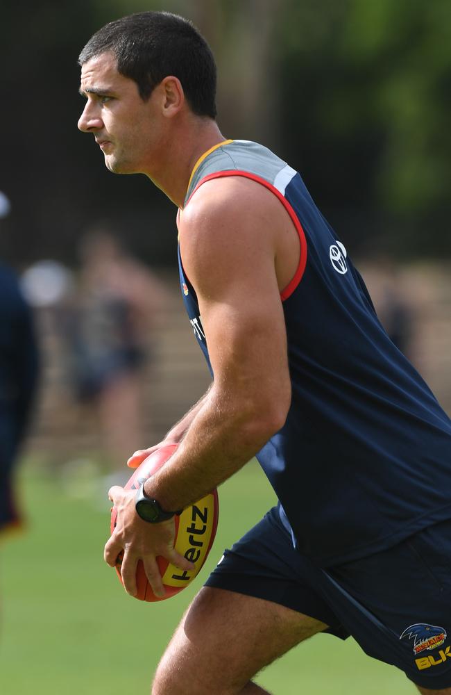 Taylor Walker at Adelaide Crows training at Thebarton Oval.