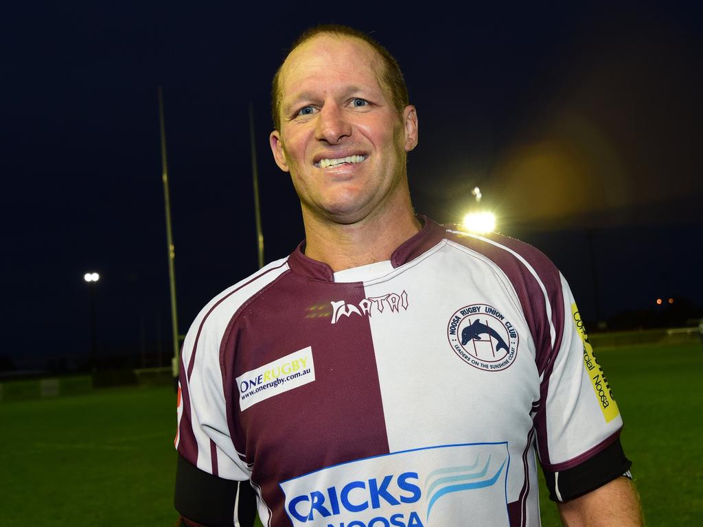 Noosa's Tony Harmer in the rugby union grand final between Noosa and University at Quad Park. Picture: Iain Curry