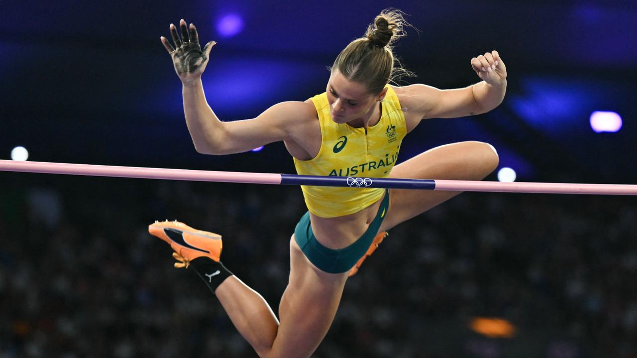 Kennedy competing at the Paris Olympics. (Photo by Andrej ISAKOVIC / AFP)