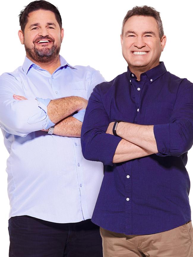 Stephen Rowe and Tim Ginever will co-host the FIVEaa drivetime sports show. Picture supplied: FIVEaa