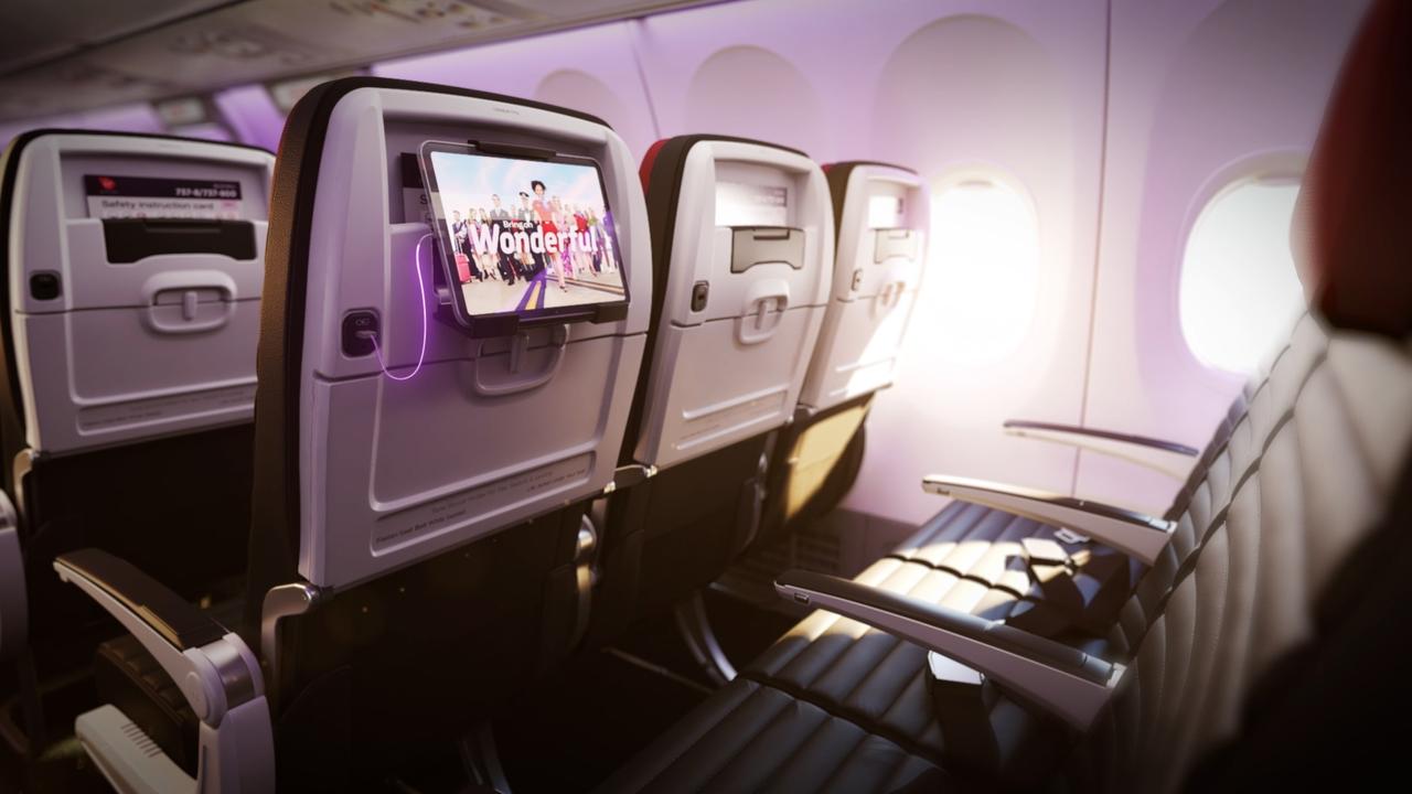 The 737s will have new seat designs and in-flight Wi-Fi and complimentary in-flight entertainment. Picture: Supplied