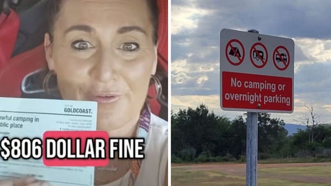 An Aussie woman has been left fuming after copping a ‘ridiculous’ fine for sleeping in her van while it was parked on her property.
