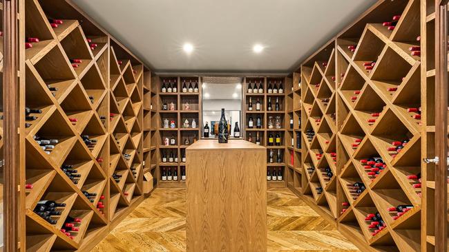 A spectacular cellar forms part of the current 7 Irilbarra Road home.