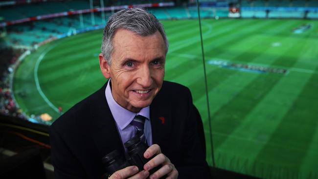 The uncertainty of the pandemic left Bruce McAvaney unsure if he’d call a game of football this year. Picture. Phil Hillyard