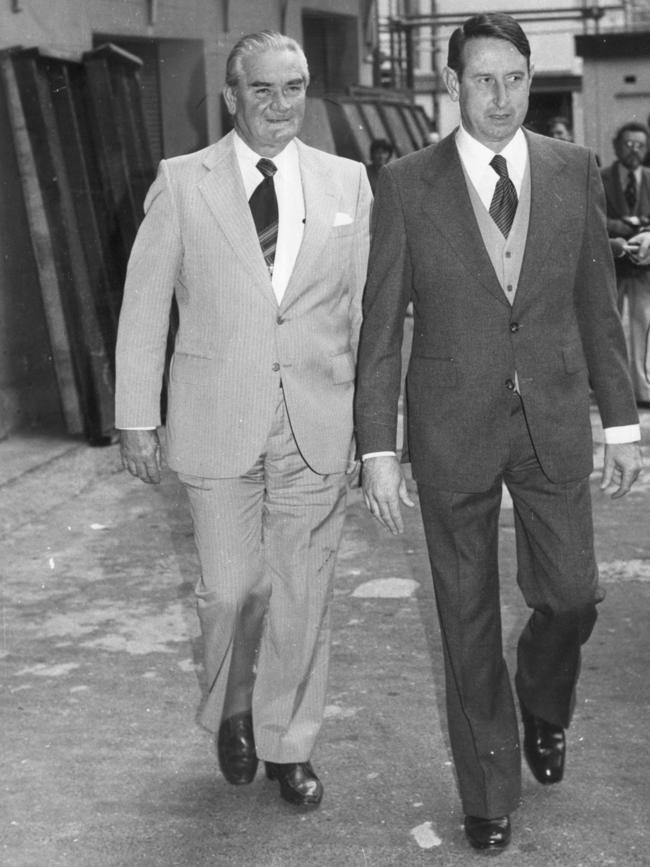 Detective Sergeant Fred Krahe, left, a former NSW police office linked to corruption allegations. Picture: supplied