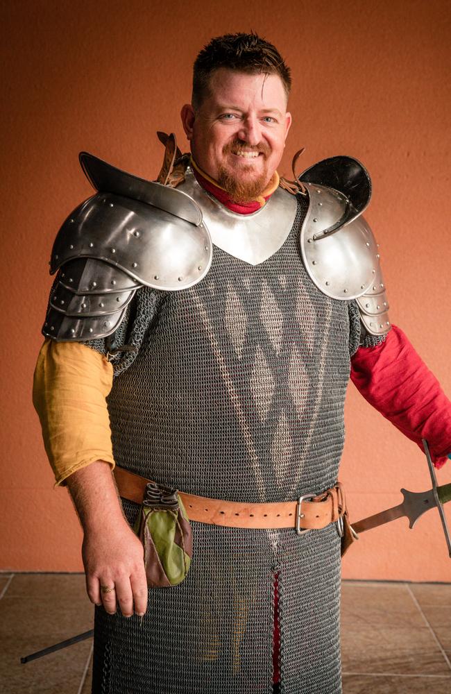 Daniel Beazley from Darwin Sword Academy at Tropic Con at TROPiCON at the Darwin Entertainment Center Picture: Glenn Campbell