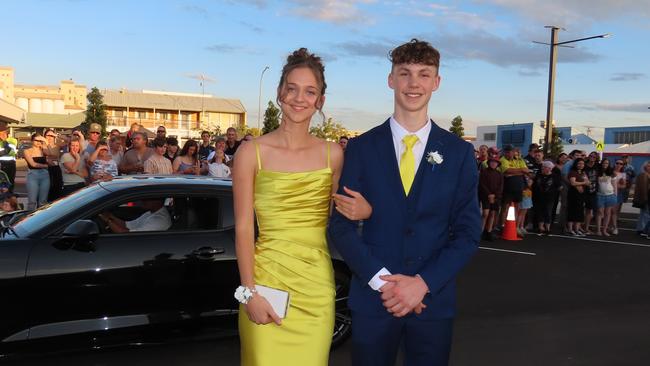 Students arriving at the Kingaroy State High School Formal at Kingaroy Town Hall on November 11.