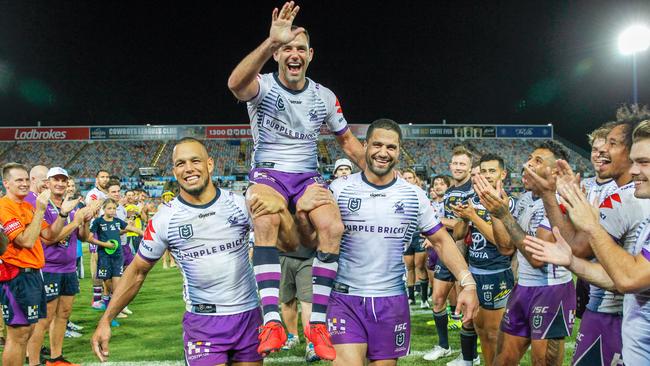 Storm captain Cameron Smith is officially the highest pointscorer in rugby league history. (AAP Image/Michael Chambers) 