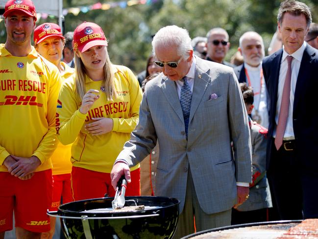 SYDNEY, AUSTRALIA - NewsWire Photos OCTOBER 22, 2024: King Charles III and Queen Camilla attend the NSW PremierÃs Community BBQ at Parramatta Park on the final day of their Australian tour. Picture: NewsWire / Nikki Short