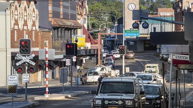 Russell St streetscape looking east. Wednesday. 11th Nov 2020