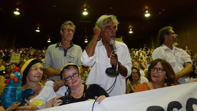 Scientists, Indigenous elders and residents of the Northern Rivers pulled no punches at the meeting. Picture: Marc Stapelberg.