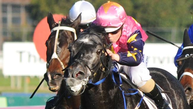 Photographer: Simon Bullard. Race 6 PERFECTION FRESH HANDICAP (3YO&UP) - 1500m. Winner 'Beauty's Beast' ridden by Winona Costin.