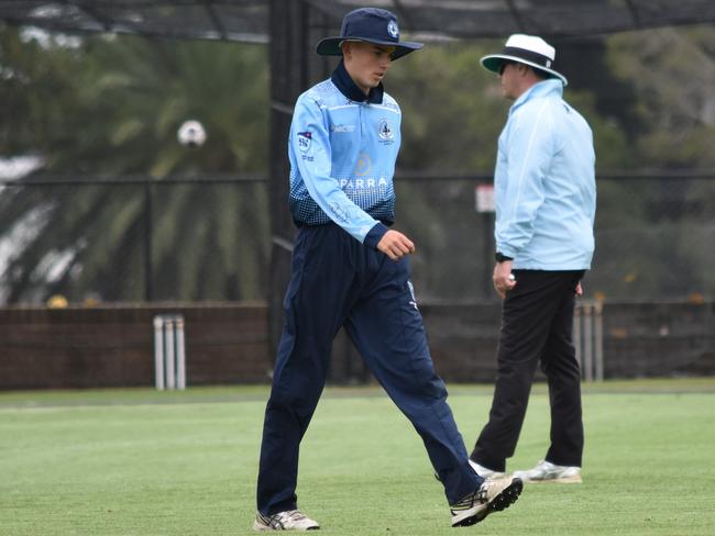 William Macdonald in the field for Parramatta. Picture: Sean Teuma