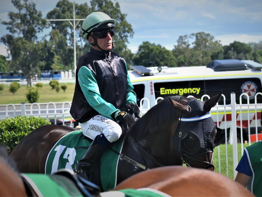 Jockey Jon Grisedale at Clarence River Jockey Club in Grafton on Tuesday, 2nd February, 2021. Photo Bill North / The Daily Examiner