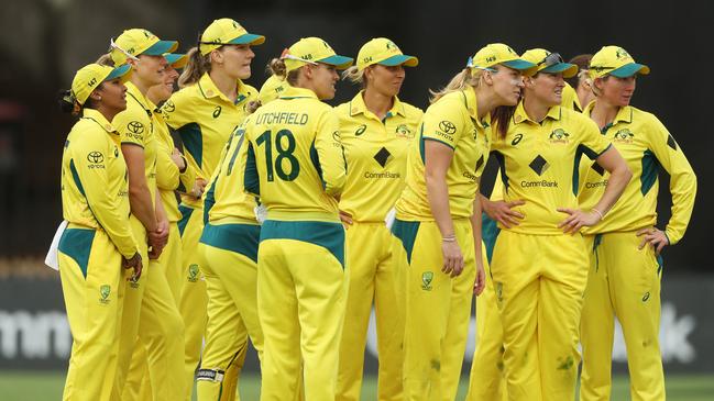 The Australians were on the end of a big defeat at North Sydney Oval. Picture: Mark Metcalfe/Getty Images