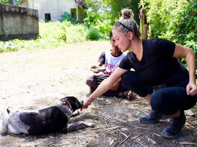 Taylor Wheeler started the Pink Paws program to help train dogs and to education children on dog safety. Picture: Supplied