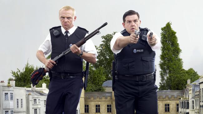 Simon Pegg and Nick Frost in Hot Fuzz.