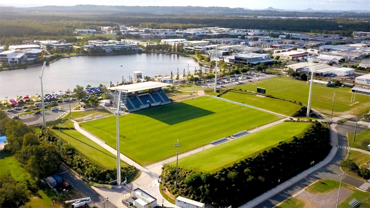 Aerial view of the Sunshine Coast Stadium at Kawana Picture austadiums.com