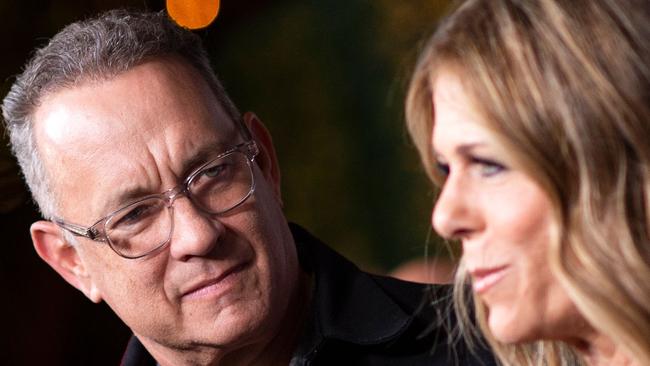 Actor Tom Hanks has returned to Australia after recovering from a bout of coronavirus.