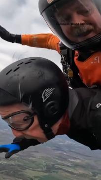 106-year-old man becomes world's oldest skydiver