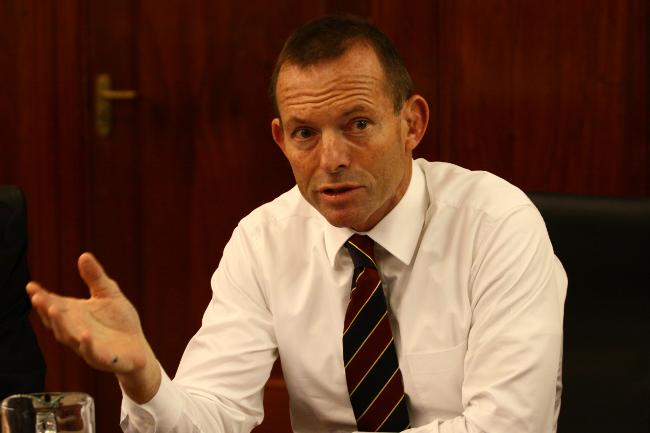 <p>Tony Abbott holds a shadow cabinet meeting in Sydney. Picture: Brianne Makin</p>