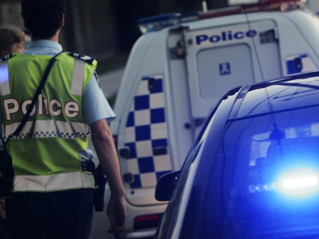 Victoria Police Epping Traffic Management Unit on patrol in the Northern suburbs of Melbourne. Arriving at the scene of a car accident