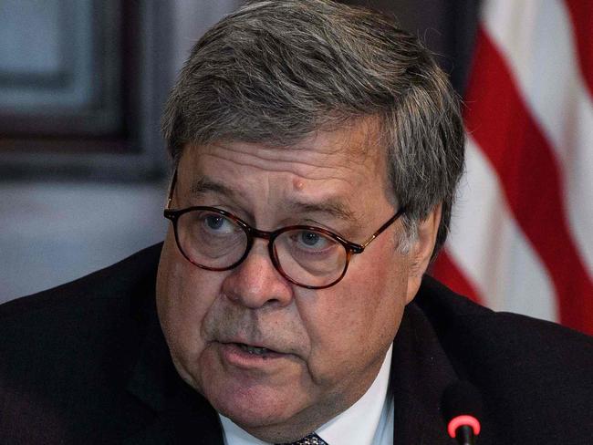 US Attorney-General Bill Barr. Picture: AFP