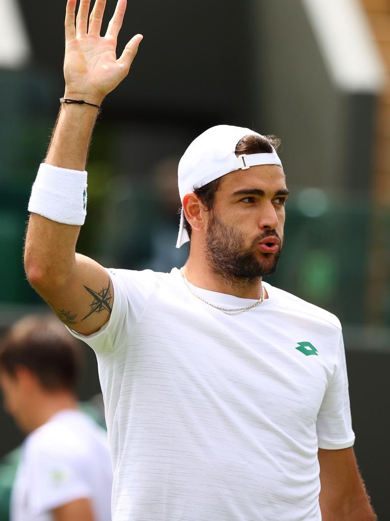 Berrettini gets more nervous watching than playing. (Photo by Julian Finney/Getty Images).