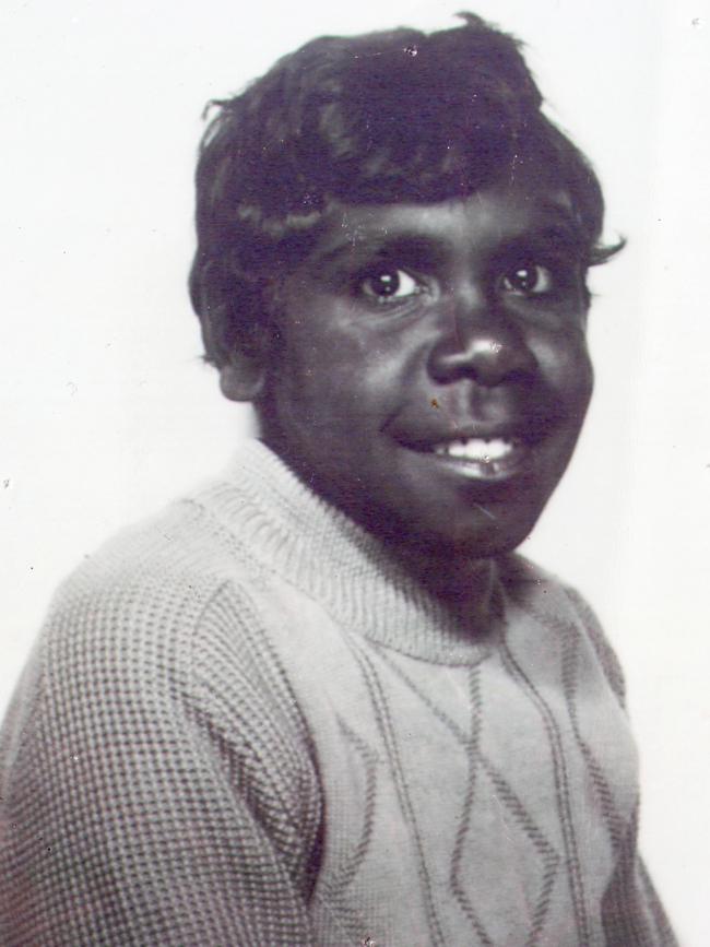 Uncle Raymond Finn (pictured as a young boy) is a Wangkangurru man living in Sydney, and a member of the Stolen Generations, who was taken and placed at the Colebrook Children’s Training Home. Picture: Dean Martin