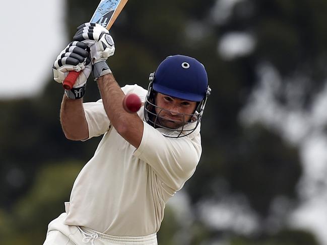 Premier Cricket - Frankston Peninsula v Melbourne.  Melbourne's Peter Petricola.  Picture: Andy Brownbill