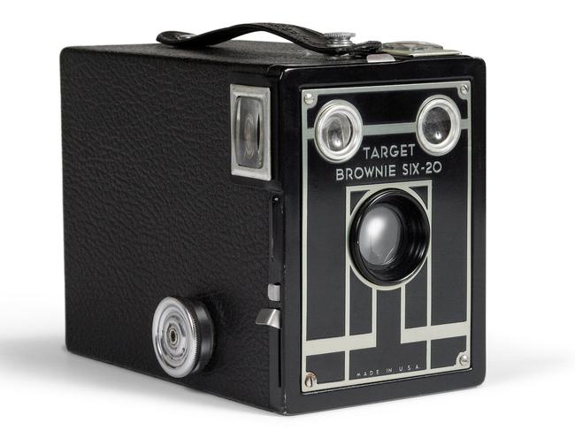 Manufactured by Kodak, the Target Brownie Six-20 camera was in circulation from 1941-1946.