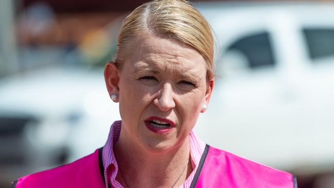 Deputy Chief Minister Nicole Manison was unable to say whether the arrivals would count against the NT’s international arrivals cap. Picture: Che Chorley