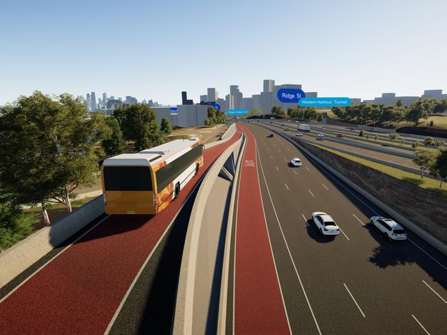 Another image of the Western Harbour Tunnel and Beaches Link project. Supplied