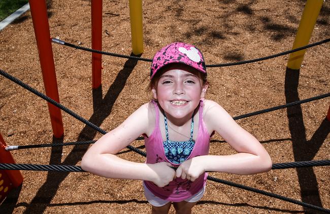 The youth play space at Currans Hills has been designed based off community feedback. Picture: Carmela Roche