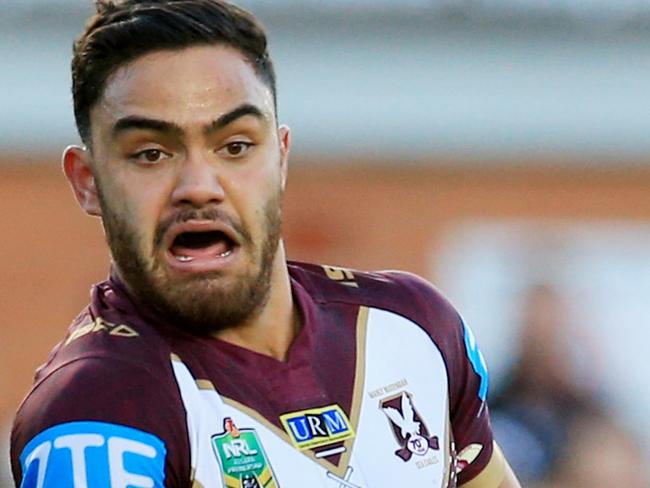 Dylan Walker during the Manly Sea Eagles v Penrith Panthers NRL round 14 game at Brookvale Oval. pic Mark Evans
