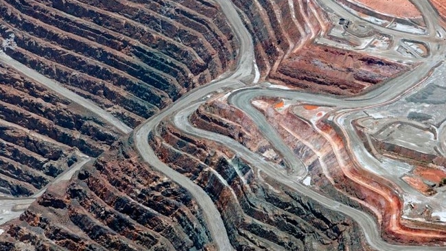 An aerial image of the Super Pit.