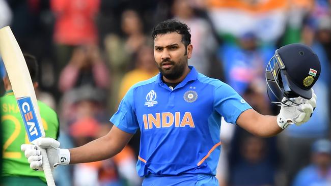 Rohit Sharma hit an unbeaten century to guide India home.