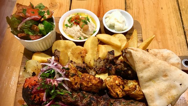 Some of the savoury dishes at Zayt &amp; Zaatar, Campbelltown. Picture: File