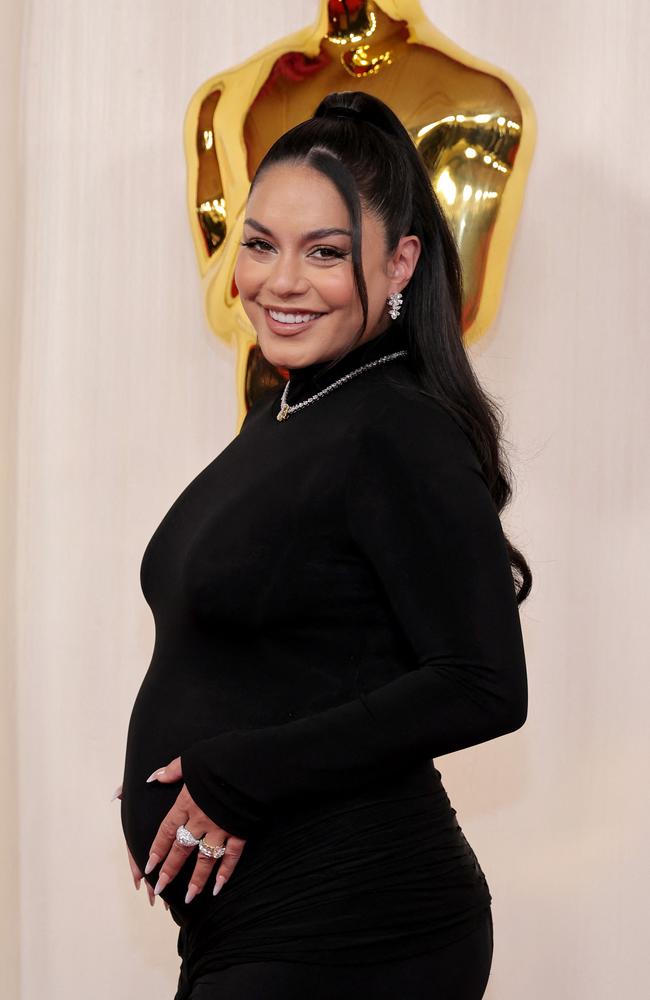 Vanessa Hudgens revealed she is pregnant on the red carpet. Picture: Getty Images/AFP