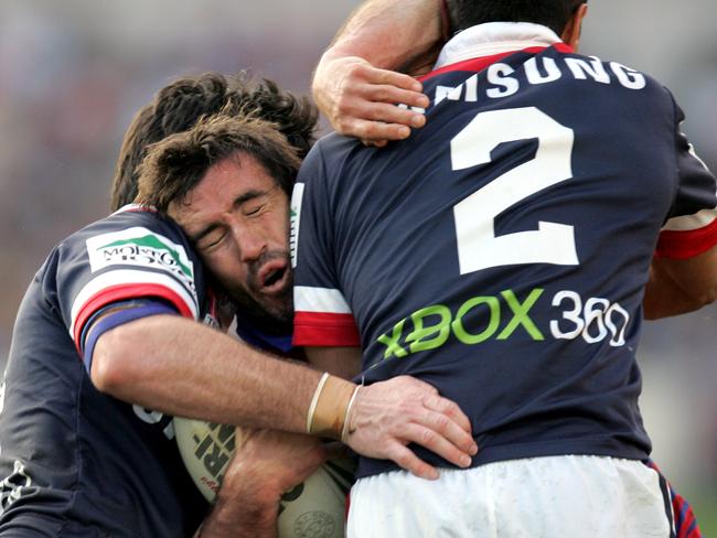 Repeated head knocks during his playing career left Johns with epilepsy. Picture: Gregg Porteous