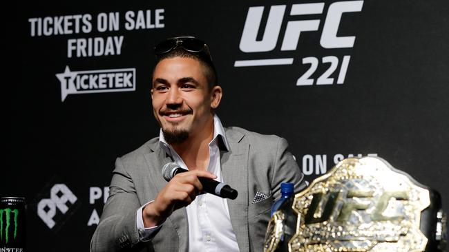 Australia's only UFC champion Robert Whittaker is out of UFC 221.