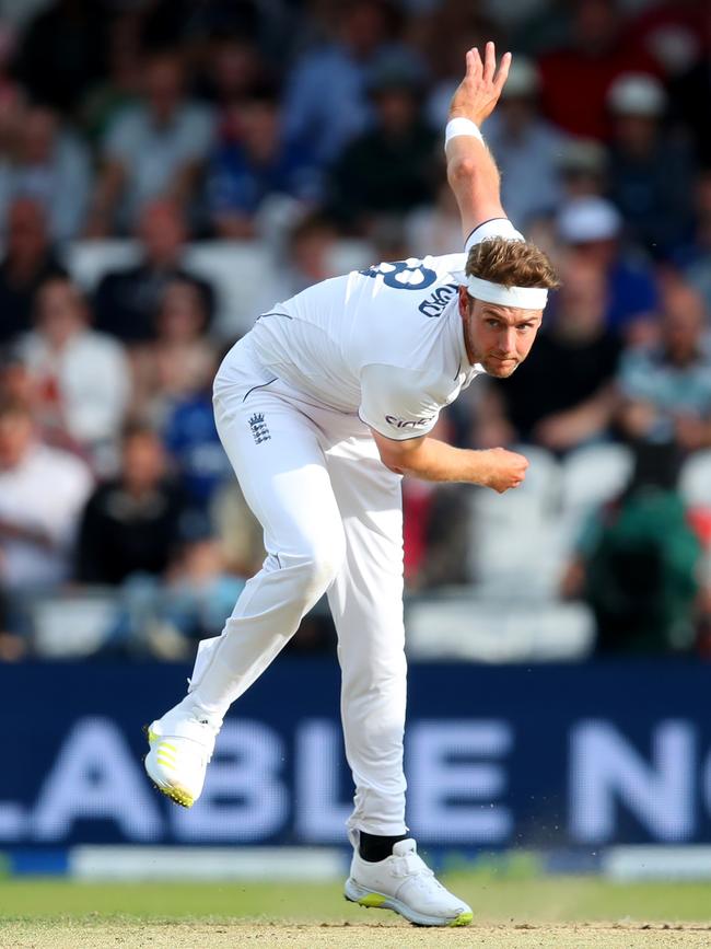 Stuart Broad bowls during Day Three of the 3rd Test Match. Picture: Getty Images.