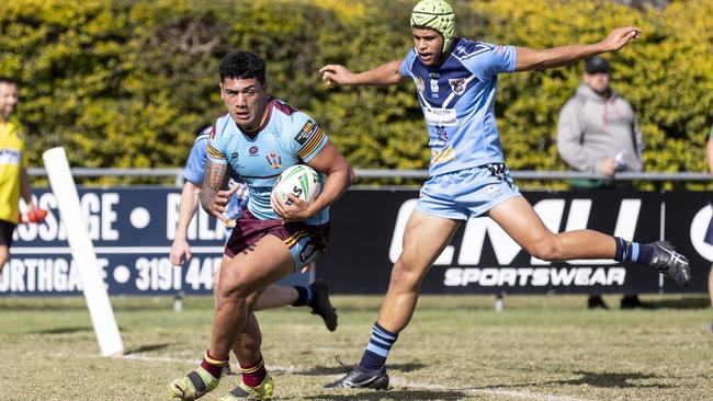 Keebra ParkÃ¢â¬â¢s Ryder Damro scoring a try against Marymount College.Keebra Park Vs. Marymount College