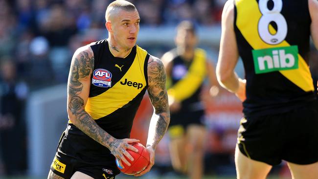 Dustin Martin was selected at pick 3 in the 2009 draft. Picture: Mark Stewart