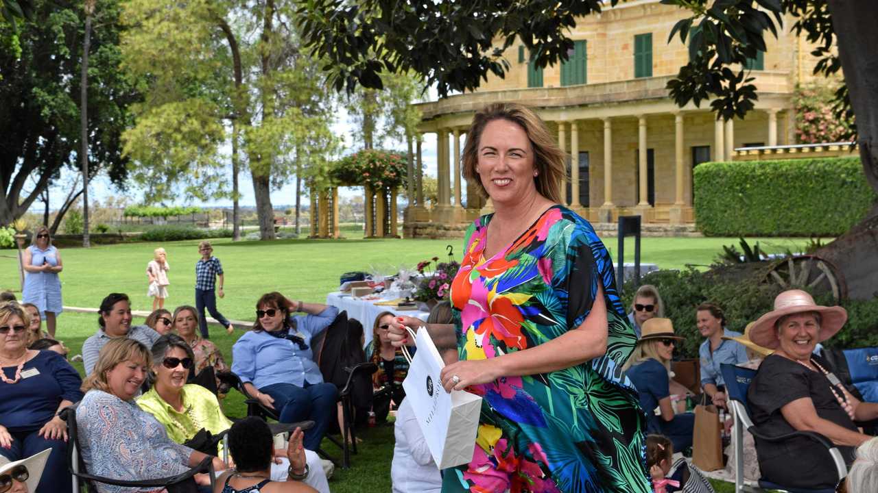 Fashion show at the Women in Ag conference at Jimbour Homestead in Jimbour on Tuesday, October 16 2018. Picture: Meg Bolton