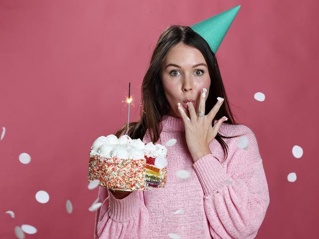 Lucy Brown, 23, is disappointed in the rising price of cakeage at Brisbane restaurants. Picture: Tara Croser