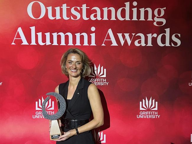 Jasmina Joldic is a sky-high over achiever – top of her class at school, a Public Service Medal in 2022, and last year she received the Griffith University and Griffith Business School Alumnus of the Year Award.