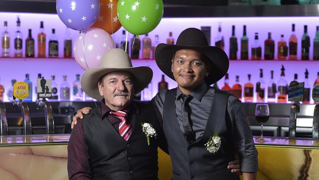 Keith Edwards and Afham Janil are the first gay couple to marry in the Northern Territory. Picture: Keri Megelus