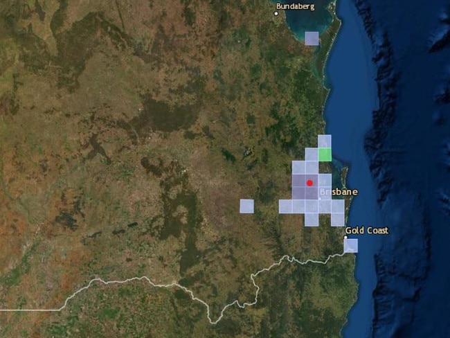 Residents across Queensland's southeast reported the shaking as “weak” to “moderate”. Picture: Geoscience Australia